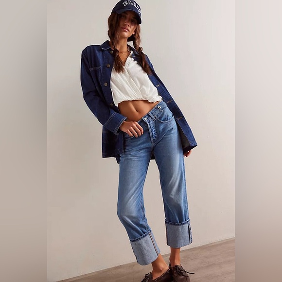 WE THE FREE button fly SLIM SHADE SELVEDGE JEANS size 29 - Picture 2 of 12